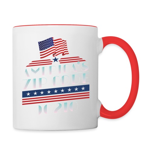 90210 Americas ZipCode Merchandise - Contrast Coffee Mug