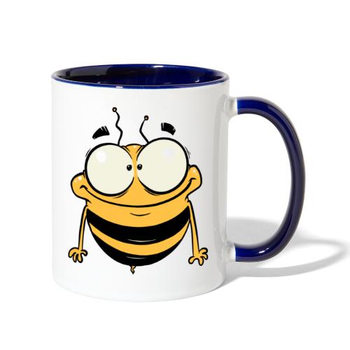 Happy bee - Contrast Coffee Mug