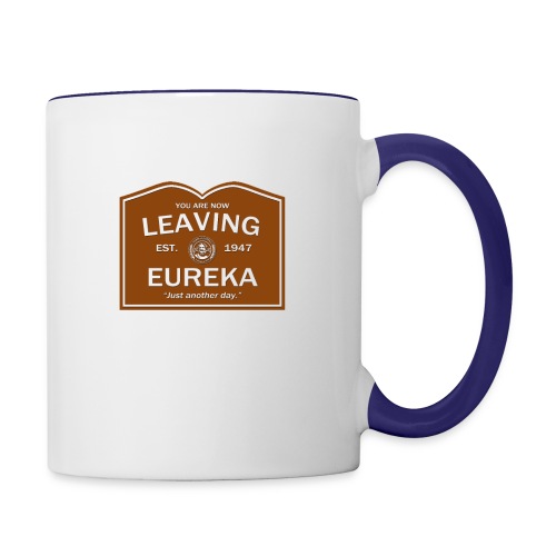 Now Leaving Eureka - Eureka | Robot Plunger - Contrast Coffee Mug