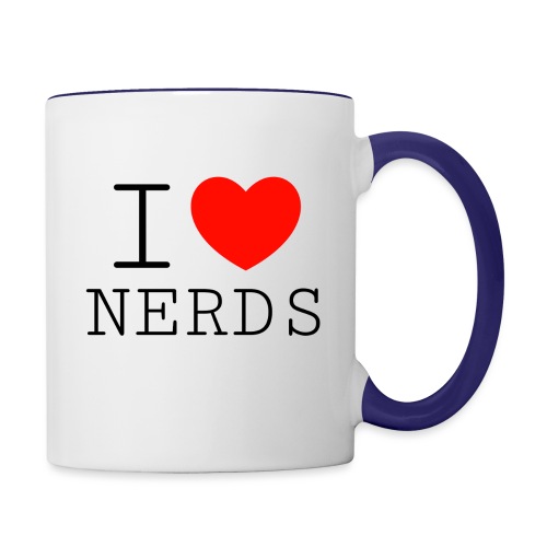 i LOVE NERDS - Contrast Coffee Mug