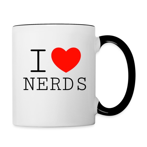 i LOVE NERDS - Contrast Coffee Mug