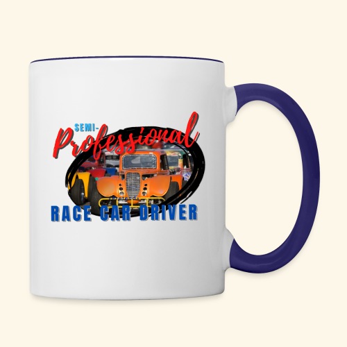 semi professional legends pretend race car driver - Contrast Coffee Mug