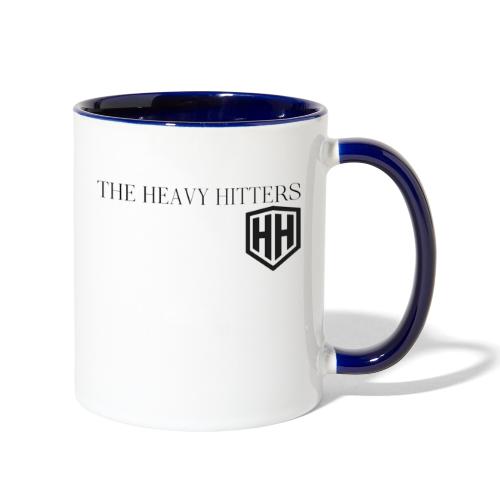 Heavy Hitters black logo - Contrast Coffee Mug