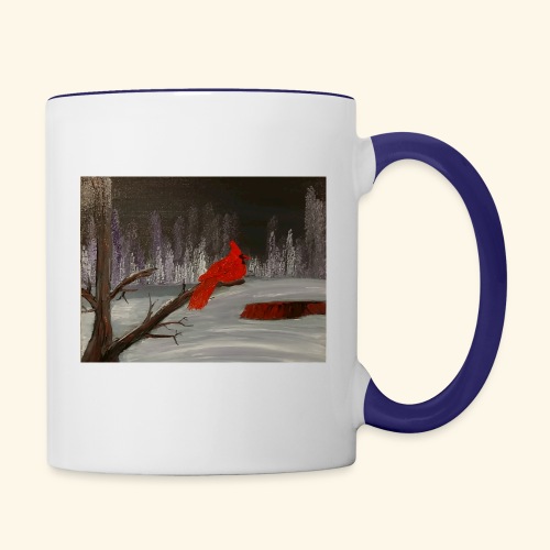 Winter Cardinal - Contrast Coffee Mug