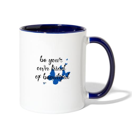 Be Your Own Beautiful_Blue - Contrast Coffee Mug