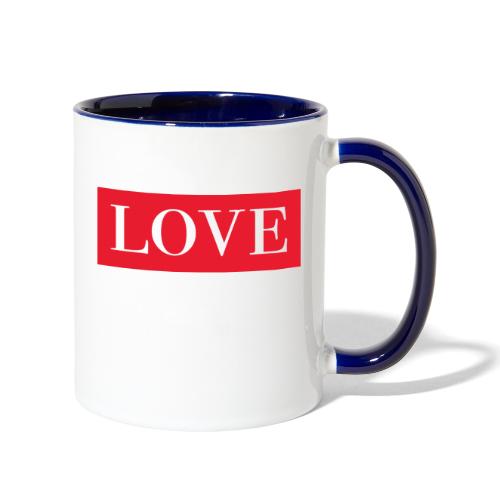 Red LOVE - Contrast Coffee Mug