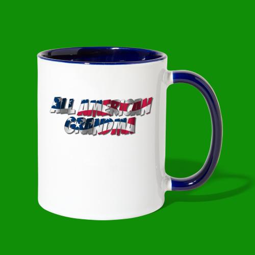 ALL AMERICAN GRANDMA - Contrast Coffee Mug
