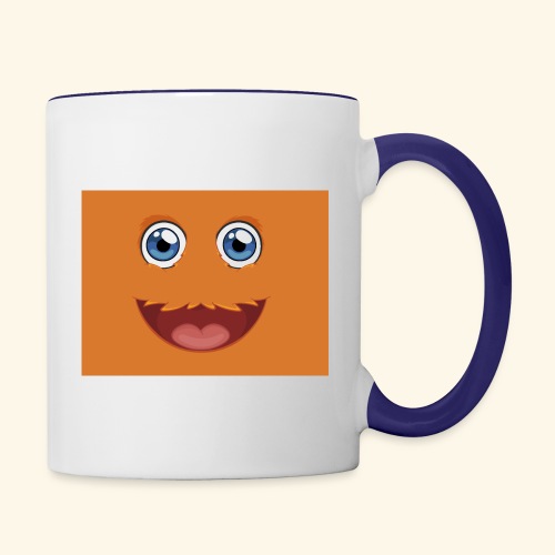 Fuzzy Face Orange - Contrast Coffee Mug