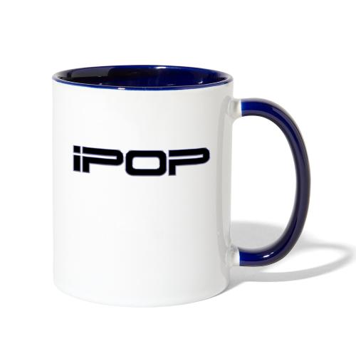 iPop Black Logo - Contrast Coffee Mug