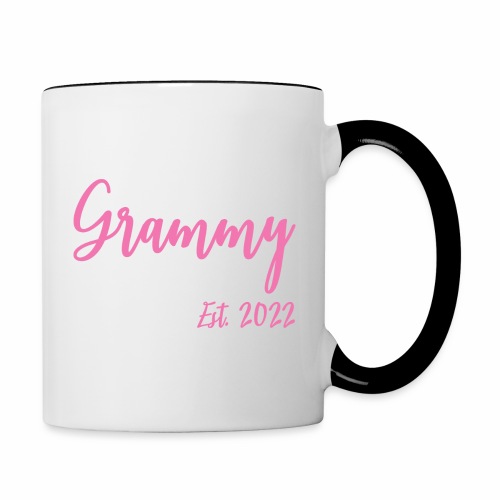Grammy Est. 2022 New Mothers Grandma Announcement - Contrast Coffee Mug