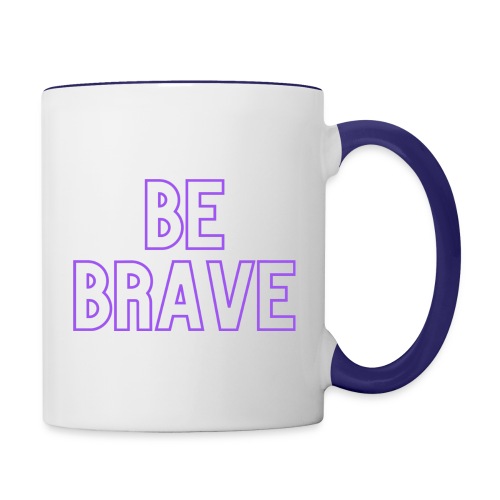 Be Brave_Purple - Contrast Coffee Mug