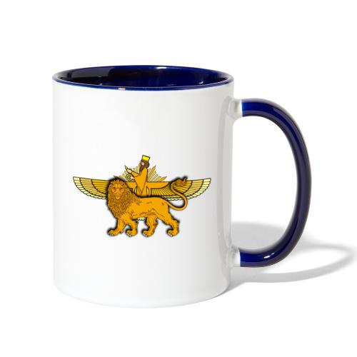 Lion Sun Faravahar - Contrast Coffee Mug