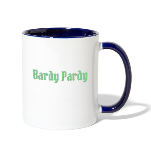 Bardy Pardy Logo Green letters - Contrast Coffee Mug