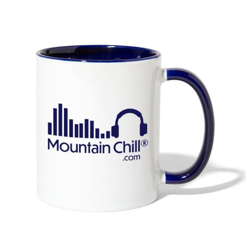 MountainChill Official Blue Logo (2-sided) - Contrast Coffee Mug