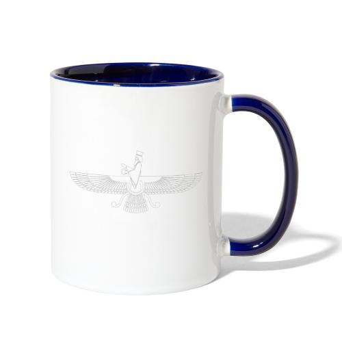 Faravahar Withe - Contrast Coffee Mug