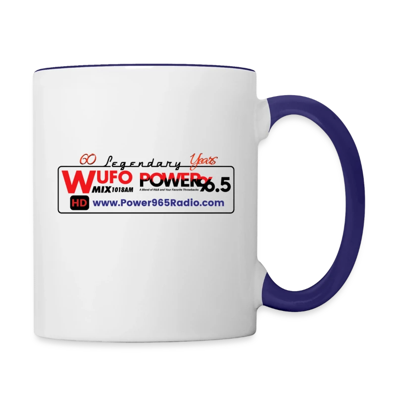 60 Year Anniversary Power 96.5 Radio - Contrast Coffee Mug