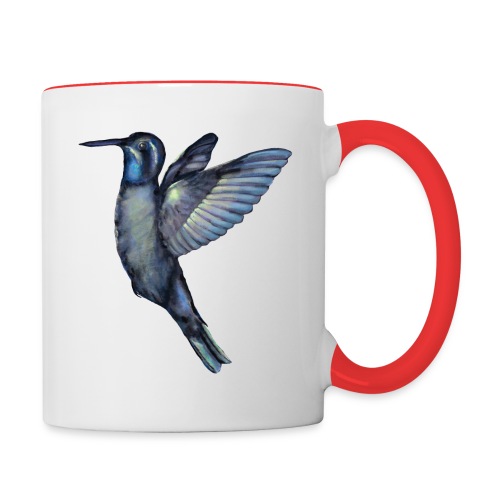 Hummingbird in flight - Contrast Coffee Mug