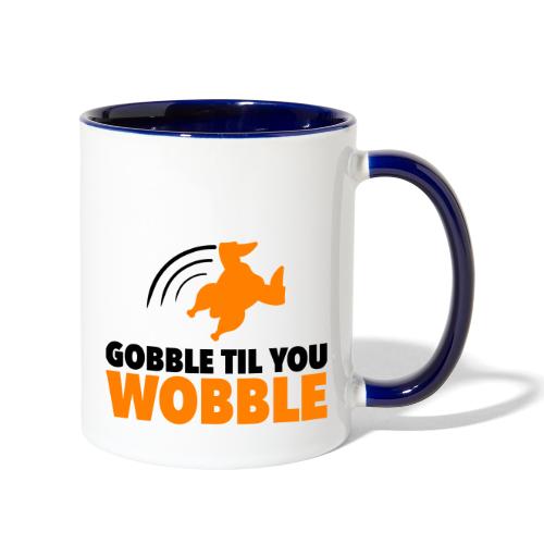 Gobble turkey - Contrast Coffee Mug