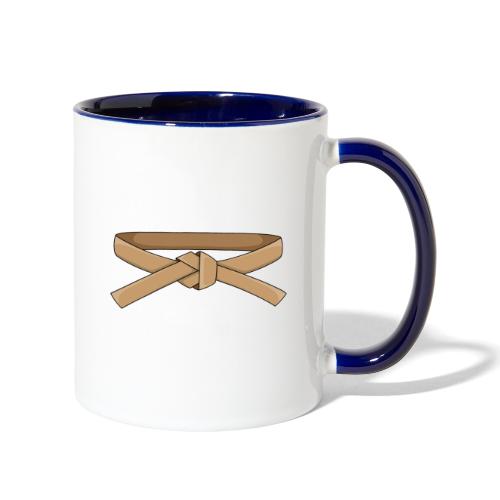 brown belt - Contrast Coffee Mug