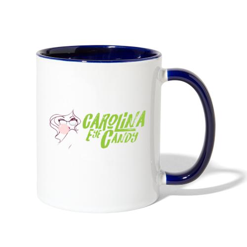 carolina eye candy new logo green - Contrast Coffee Mug
