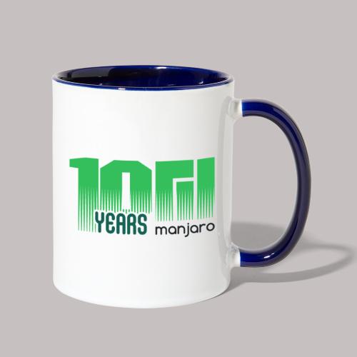 10 years Manjaro dark - Contrast Coffee Mug