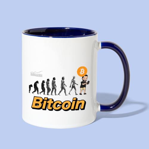 Evolucion del Hombre Bitcoin - Contrast Coffee Mug
