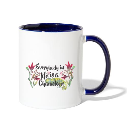 Everybody In Life Is A Chameleon - Contrast Coffee Mug