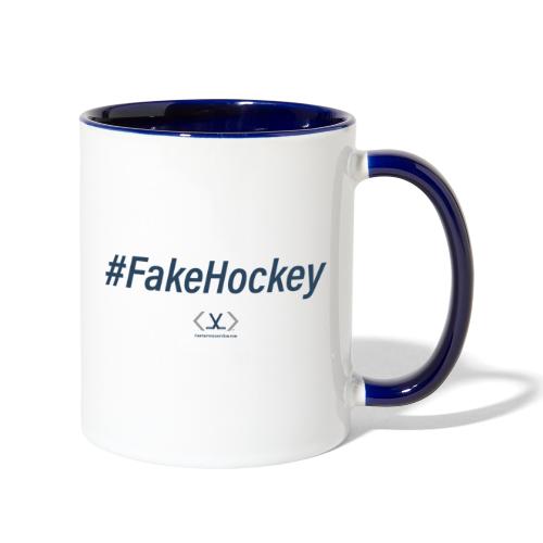 #FakeHockey - Contrast Coffee Mug