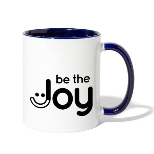 Be the Joy in Black - Contrast Coffee Mug