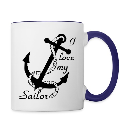 I love my sailor - Contrast Coffee Mug
