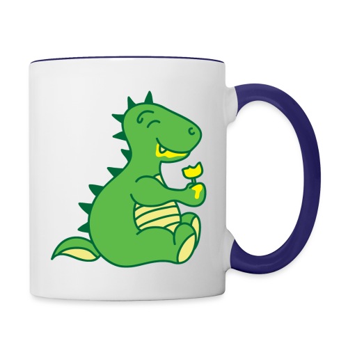 Dinosaurs Love Ice Cream - Contrast Coffee Mug