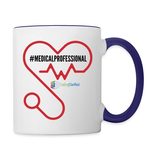 Medical Professional Heart Stethoscope - Contrast Coffee Mug
