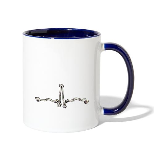 ECG bones - Contrast Coffee Mug