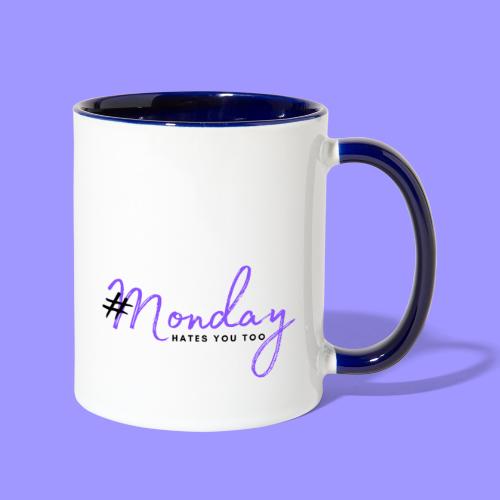 #Monday bright - Contrast Coffee Mug