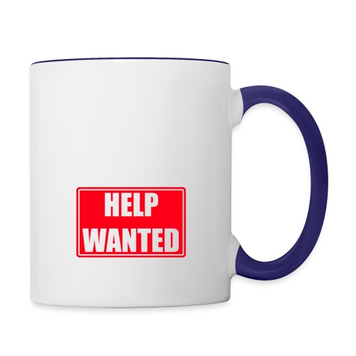 Help Wanted sign - Contrast Coffee Mug
