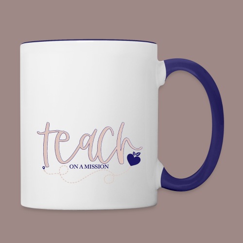 Teach On A Mission Logo - Contrast Coffee Mug