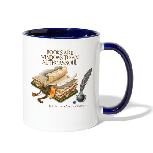 Books are windows to an author’s soul - Contrast Coffee Mug