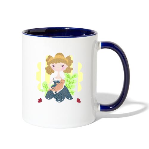 Lovable Girl - Contrast Coffee Mug