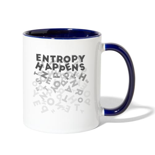 Entropy Happens - Fading Design - Contrast Coffee Mug