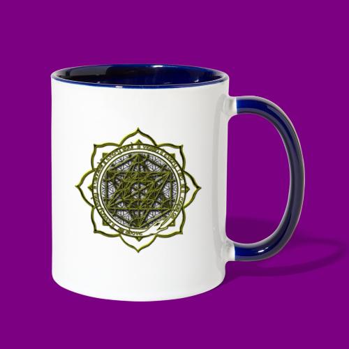 Energy Immersion, Metatron's Cube Flower of Life - Contrast Coffee Mug