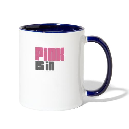 Pink is in Logo grey - Contrast Coffee Mug