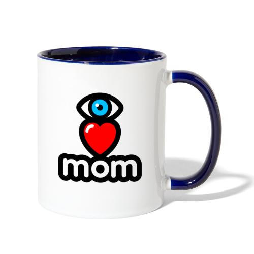 I love mom - Contrast Coffee Mug
