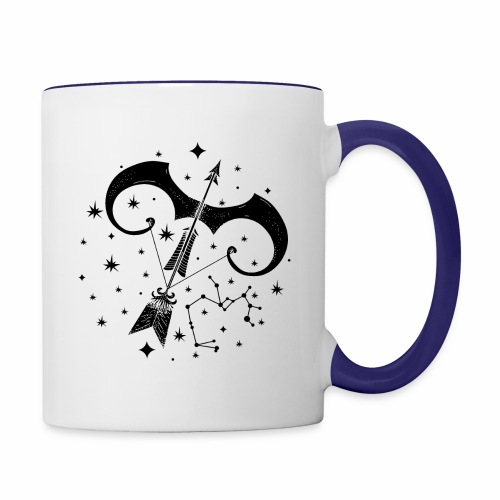 Zodiac Optimistic Sagittarius November December - Contrast Coffee Mug