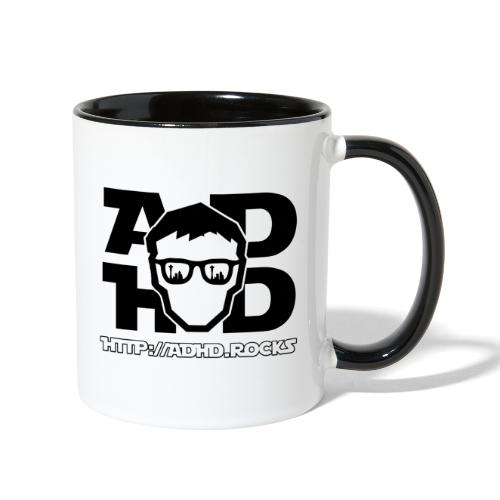 Adult Dude Having Discourse - Contrast Coffee Mug
