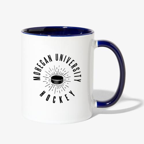 Black Mohegan U Hockey Series Logo - Contrast Coffee Mug