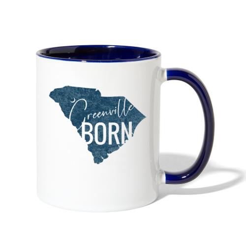Greenville Born_Blue - Contrast Coffee Mug