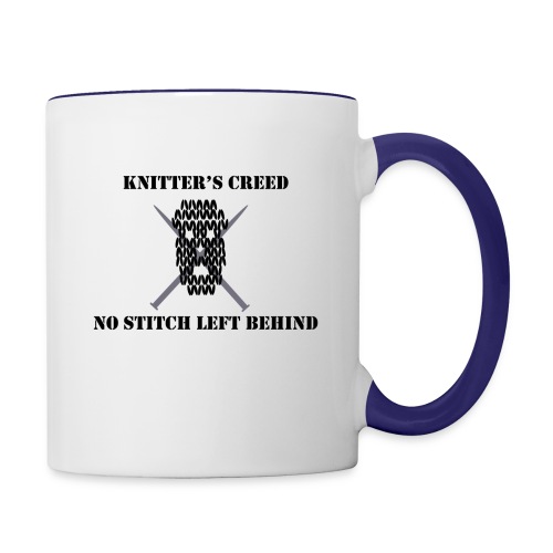 Knitter's Creed - Contrast Coffee Mug