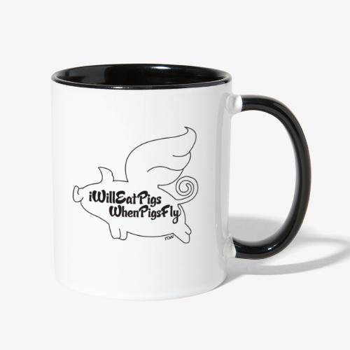 WhenPigsFly - Black - Contrast Coffee Mug