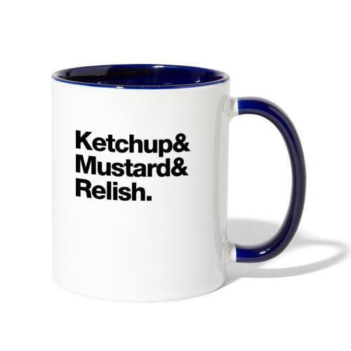 Condiments - Ketchup Mustard Relish - Contrast Coffee Mug