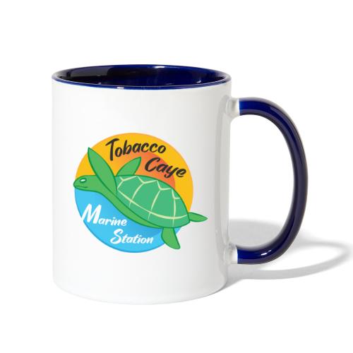 Tobacco caye marine station logo - Contrast Coffee Mug